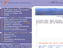 Tablet Screenshot of online-funeral.com